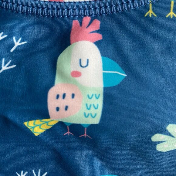 Ruffle Butts You're The Tweetest Long Sleeve Rash Guard Bikini Set Size 3T - Picture 3 of 9